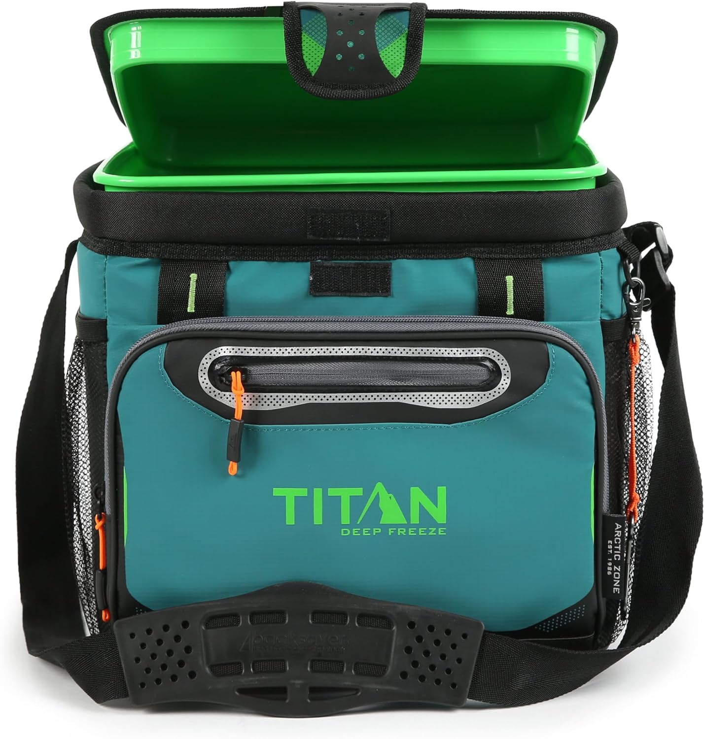 Titan Deep Freeze Cooler Zipperless Hardbody Cooler - Deep Freeze Insulation, HardBody Liner, and SmartShelf