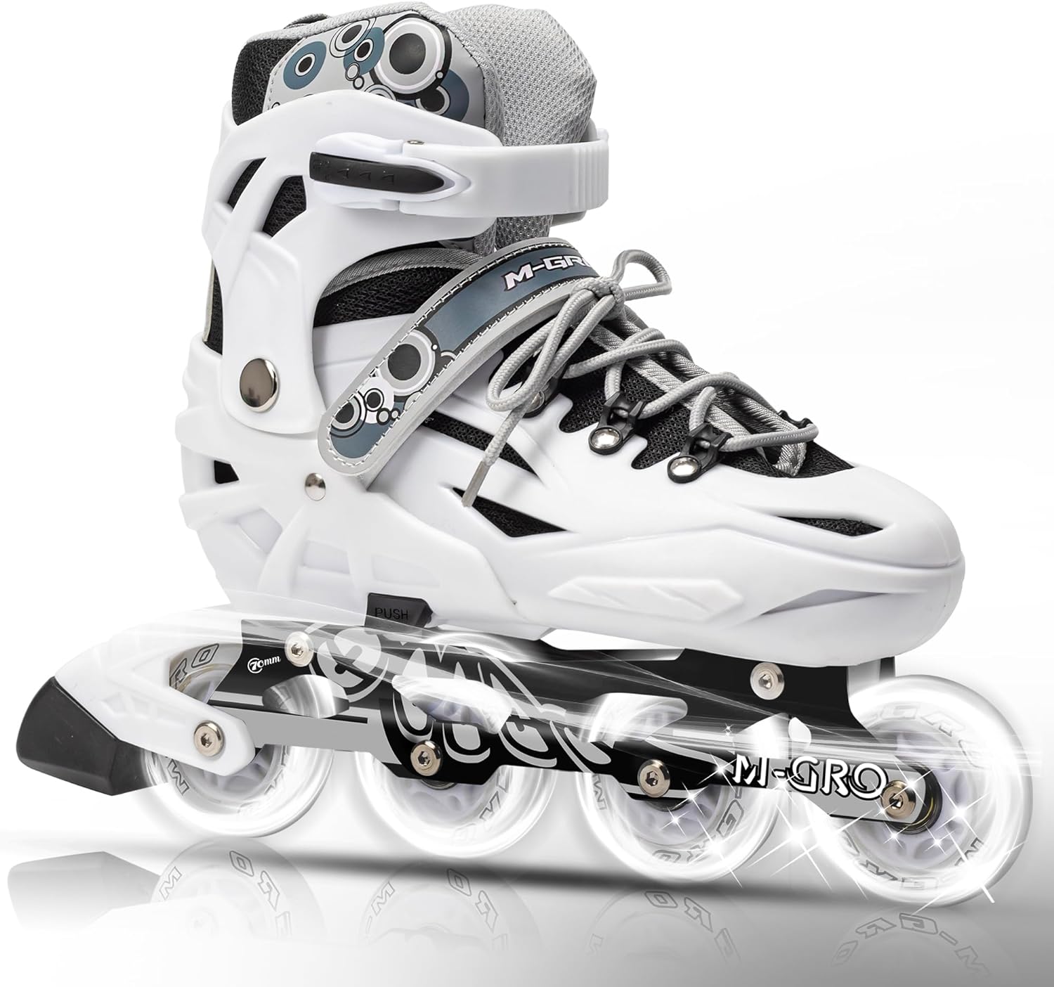 Adjustable Inline Skates for Girls and Boys, Women, Men,3, Full Light Up Wheels and Tool Outdoor Roller Skates,Adults and Teens Skates for Beginner Outdoor and Indoor