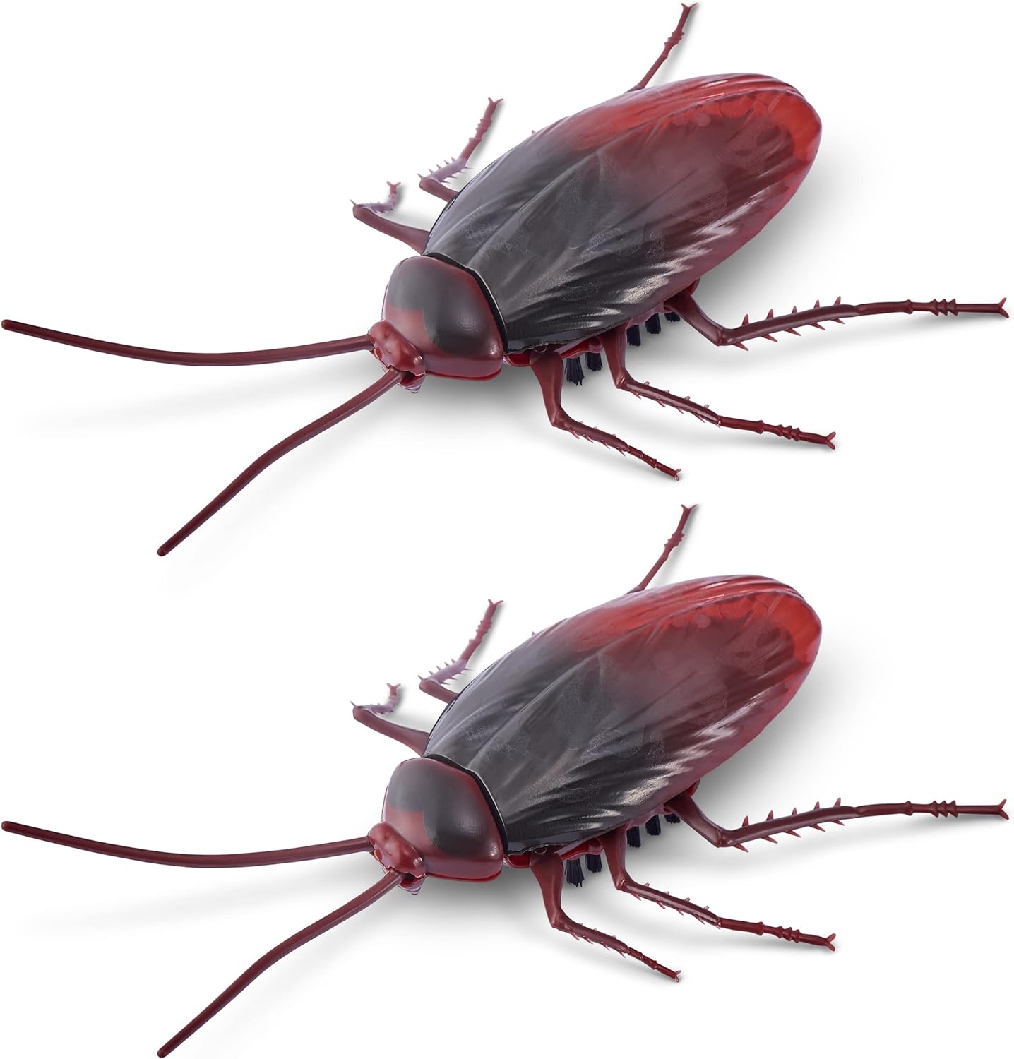 Robo Alive Crawling Cockroach Glow in The Dark (2 Pack) by ZURU Battery-Powered Robotic Interactive Electronic Cockroach Toy That Moves and Crawls, Prankst Toys for Boys, Kids, Teens