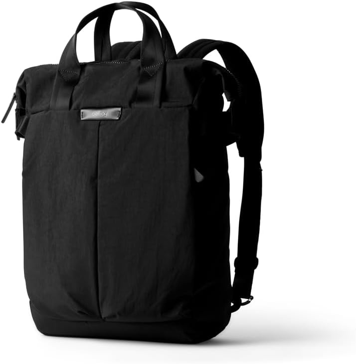 Bellroy Tokyo Totepack, water-resistant woven convertible backpack and tote bag - Raven