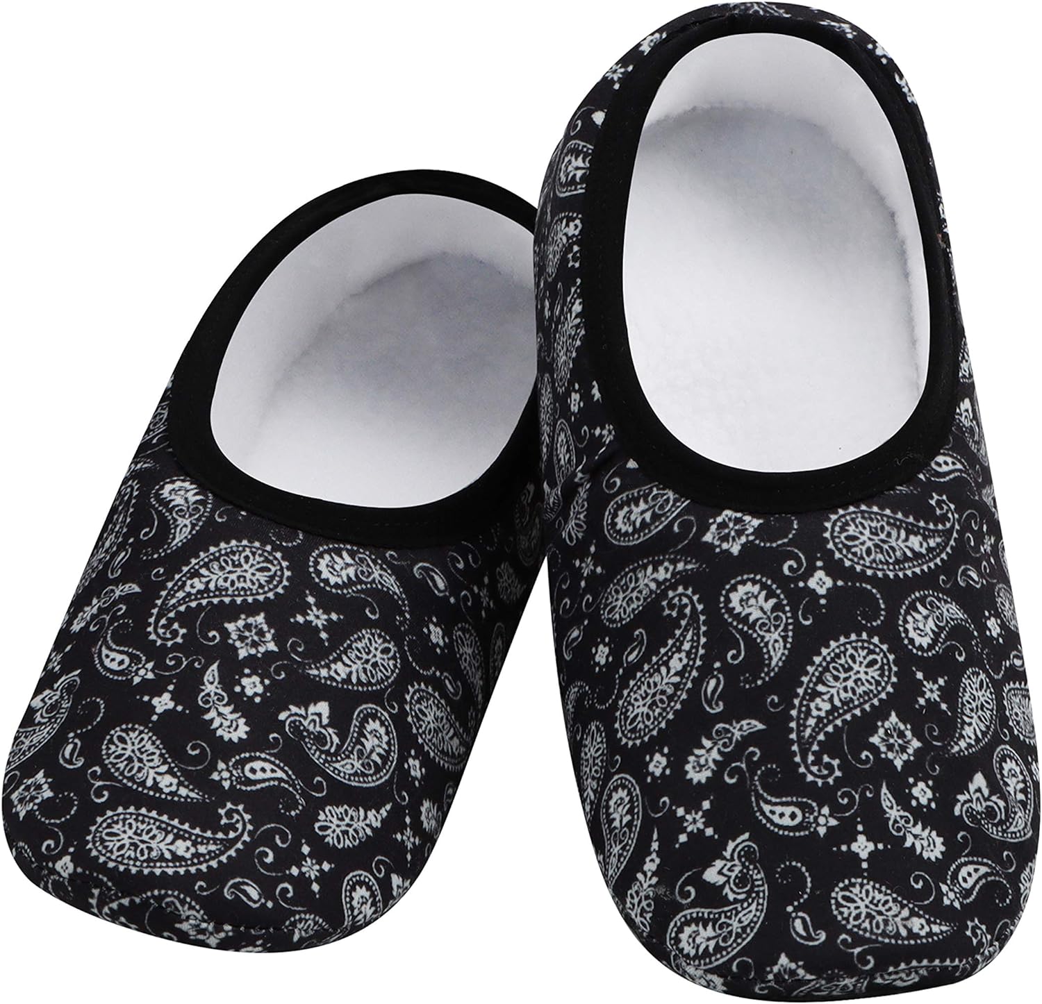 Snoozies Skinnies Slipper Socks  Cozy, Foldable Slippers for Women, Non Slip Socks for Travel & Indoors - Bright Daisy