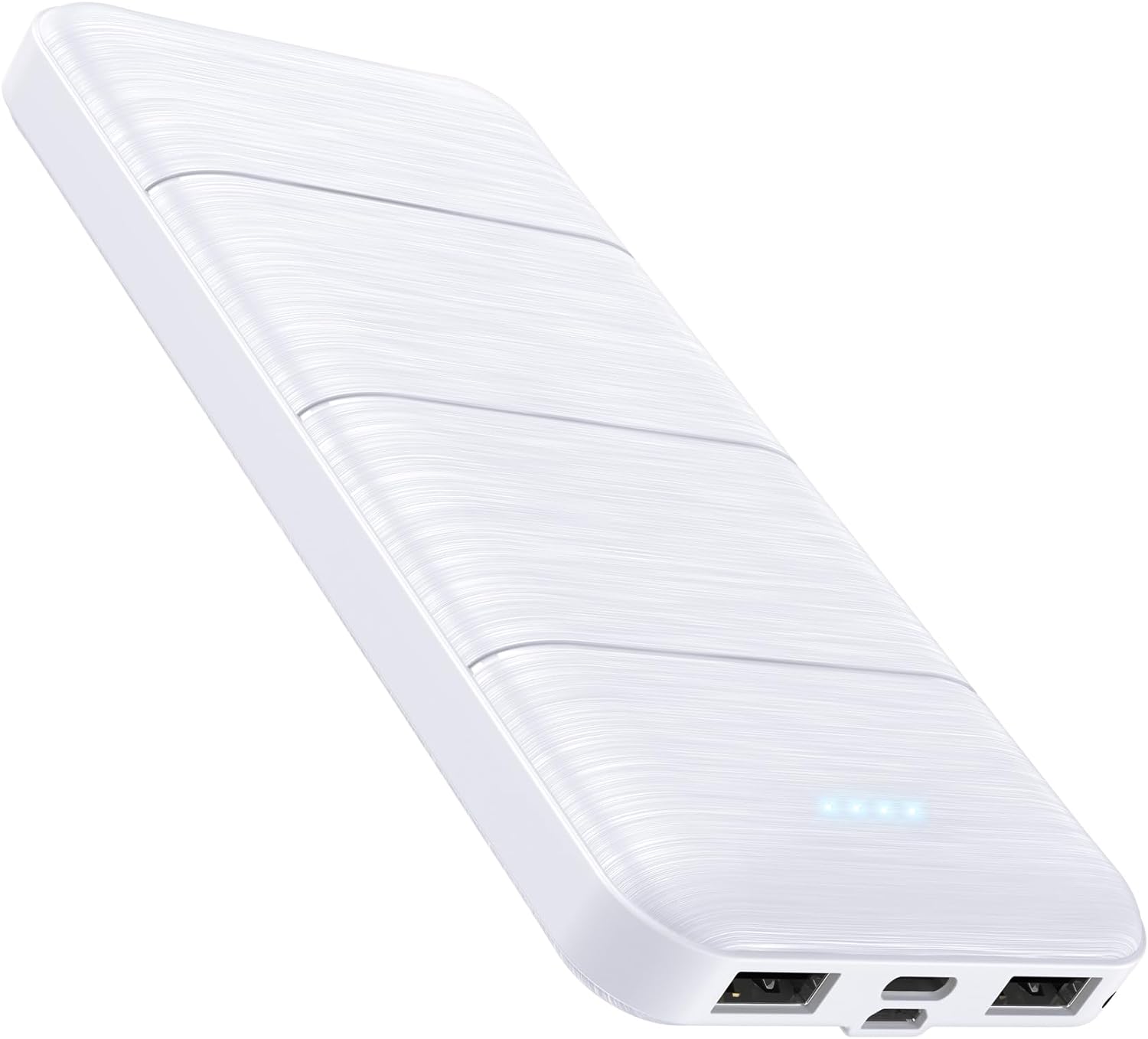 Portable-Charger-Power-Bank - 15000mAh Dual USB Power Bank Output 5V3.1A Fast Charging Portable Charger Compatible with Smartphones and All USB Devices(White)