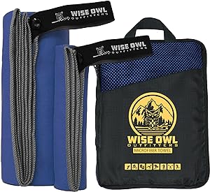 As an avid camper and traveler, I am always on the lookout for high-quality gear that is both functional and durable. The Wise Owl Outfitters Camping Travel Towel is the perfect example of this.Made from ultra-soft microfiber, this towel is not only comfortable but also incredibly absorbent. Whether I'm using it to dry off after a swim or to clean up spills around the campsite, the Wise Owl towel does the job quickly and efficiently. And thanks to its fast-drying properties, I never have to worry about it staying damp for too long.What I appreciate most about Wise Owl products, in general, is their commitment to quality. This towel is no exception. It's well-made, with sturdy stitching and high-quality materials that are sure to stand up to years of use. And because it's so compact and lightweight, it's easy to pack and bring along on all my adventures.In summary, I highly recommend the Wise Owl Outfitters Camping Travel Towel to anyone in need of a high-quality, compact, and functional towel for their outdoor adventures. As a fan of Wise Owl products, I can say with confidence that this towel lives up to their high standards.