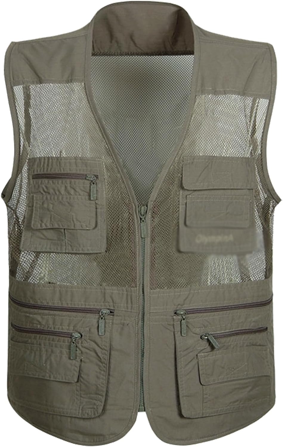 Flygo Mens Summer Outdoor Work Safari Fishing Travel Photo Vest with Pockets