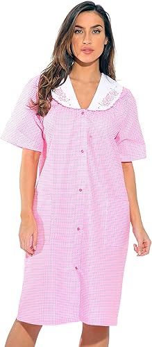 Dreamcrest Short Sleeve Duster Housecoat Women Sleepwear