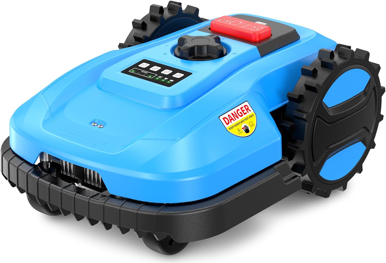 20V 4.0Ah Robotic Lawn Mower 1/4 Acre / 10,890 Sq. Ft, Automatic Lawnmower APP Control with Schedule, Self-Charging, Bluetooth Wi-Fi Connect, Cut to Edge