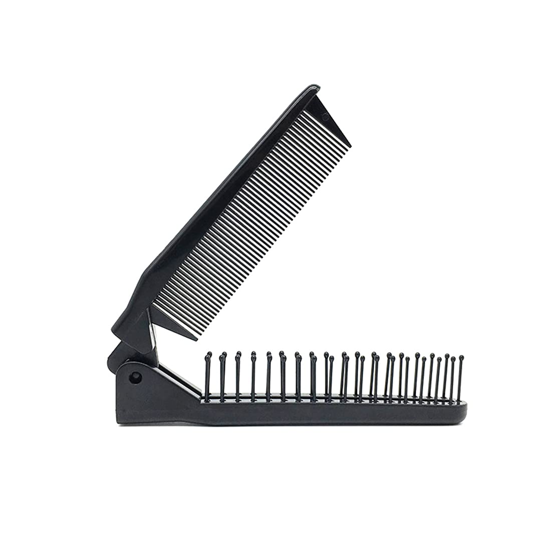 LOUISE MAELYS Portable Travel Folding Hair Brush Compact Pocket Hair Comb Double Headed Anti-static Comb