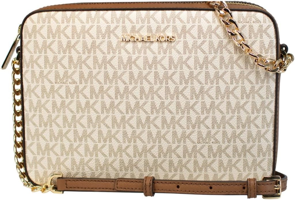 Michael Kors Women's Jet Set Item Lg Crossbody, Vanilla 2019, One Size