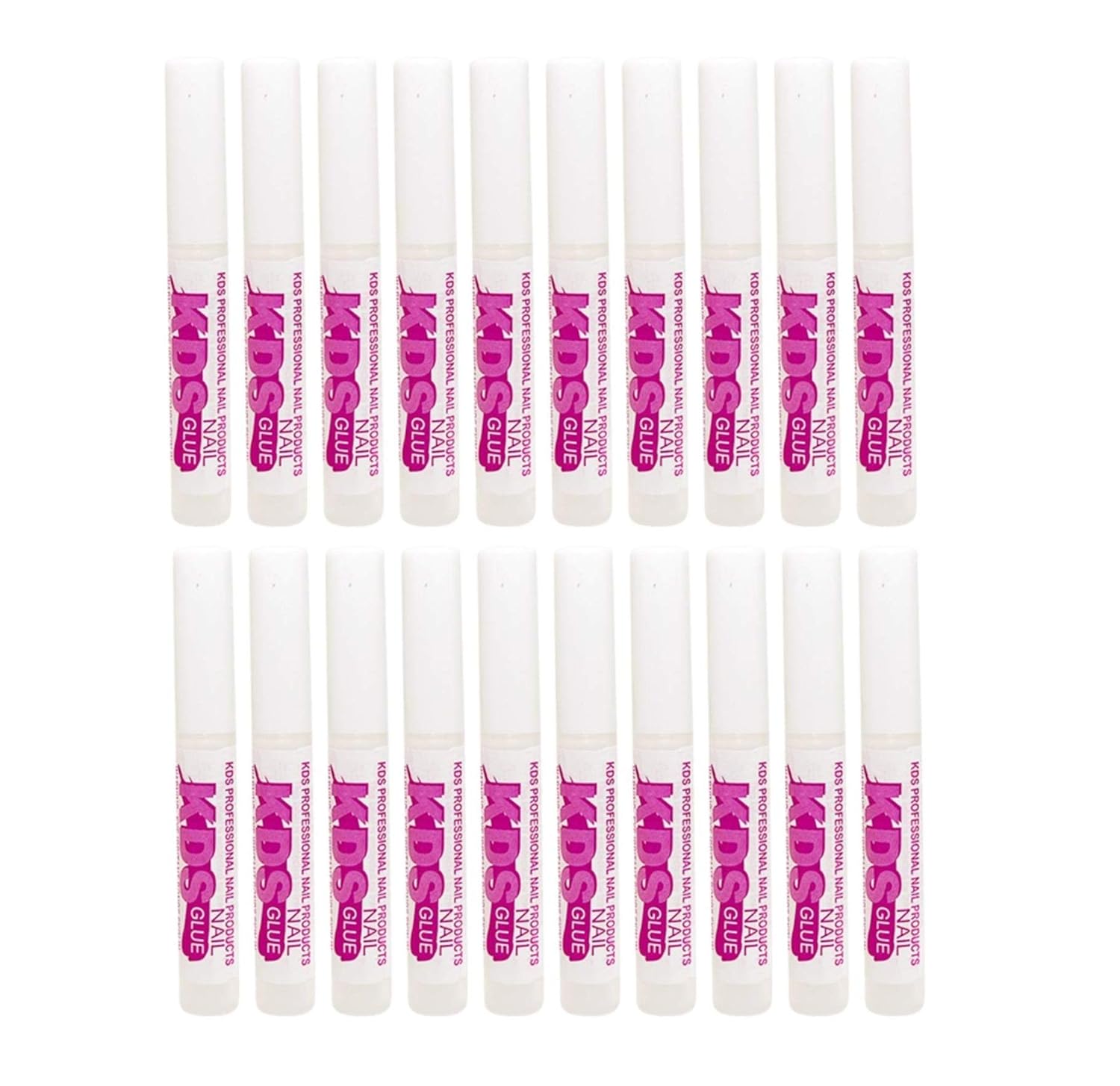 20 pcs KDS Nail Tip Glue - Adhesive Super Bond For Acrylic Nails Tips - 0.07 oz for each glue