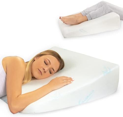 Xtreme Comforts Wedge Pillows - 7" Memory Foam Bed Wedge Pillow for Sleeping (1Pk)