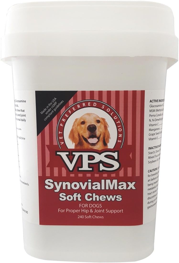 VPS SynovialMax Hip & Joint Soft Chews for Dogs, 240 count