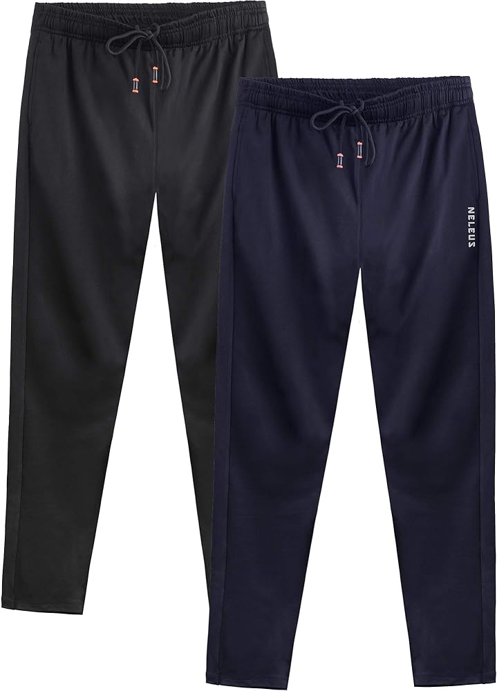 I recently purchased the NELEUS Men's Workout Athletic Running Tapered Pants for my son, who has always been extremely particular about his workout gear. Finding the right pair of pants for his training sessions had been a constant struggle until we stumbled upon these gems.The inclusion of zipper pockets turned out to be a game-changer. My son, who is always concerned about keeping his phone safe, absolutely loved this feature. The pockets are not only practical but also secure, providing a worry-free experience during workouts.One of the standout features of these pants is their comfort. My son, who was initially resistant to the idea of workout pants, was pleasantly surprised by how comfortable they are. The fabric feels great against the skin, and the tapered fit adds a stylish touch without compromising on flexibility.I, too, was shocked that we finally found workout pants that met his high standards. The NELEUS Men's Workout Athletic Running Tapered Pants have become his go-to choice for training sessions, and I couldn't be happier with the purchase. If you have a picky athlete in your life, give these pants a try  you might be as pleasantly surprised as we were!