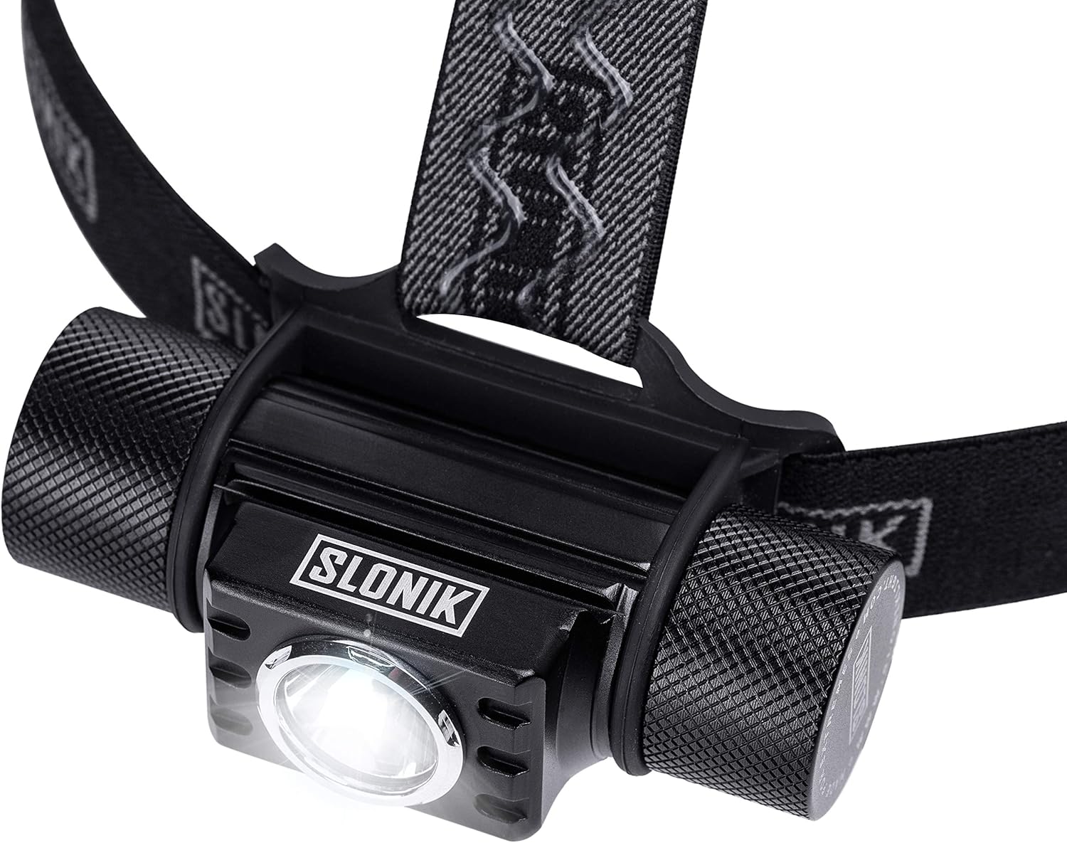 SLONIK 600 Lumens LED Headlamp Rechargeable with Head Strap  Ultra Bright Heavy-Duty Waterproof Headlamp for Adults - Hard Hat Light for Mechanics & Construction Workers - Running Lights for Runners