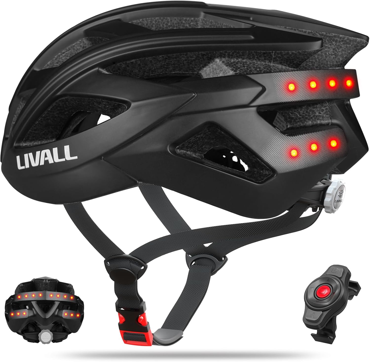 LIVALL BH60SE Neo Bluetooth Bike Helmet with Speakers & Built-in Microphone, Fall Detection, Mountain Bike Helmet with Turn Signals & Brake Warning Light, MTB&Road Bike Helmet for Adults Men Women