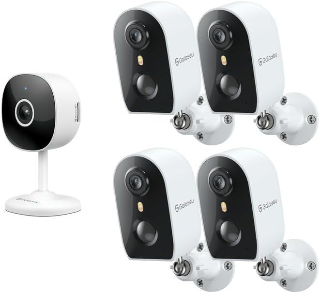 GALAYOU Cameras for Home Security Outside- WiFi Surveillance Indoor/Outdoor, Security Cameras with Two-Way Audio, Clear Night Vision, Cloud/SD Storage