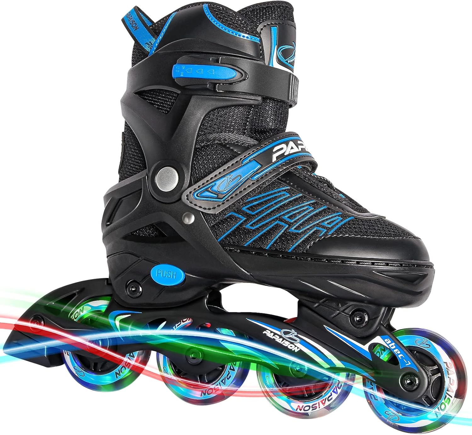 Inline Skates for Girls and Boys, Adjustable Roller Skates with Featuring All Illuminating Wheels, for Kids and Adults, Men and Ladies