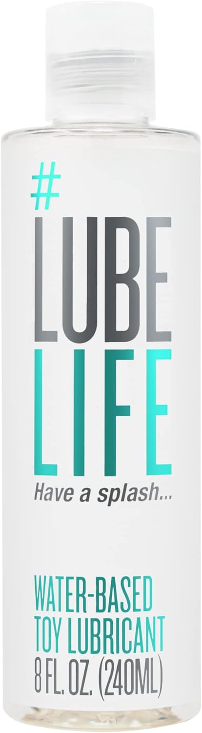 Lube Life Water-Based Toy Lubricant, Toy-Safe lube for Men, Women and Couples, Non-Staining, 8 Fl Oz