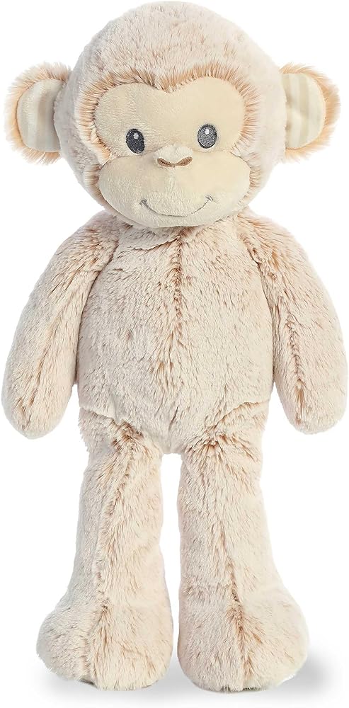 ebba Adorable Cuddlers Marlow Monkey Baby Stuffed Animal - Security and Sleep Aid - Comforting Companion - Brown 14 Inches