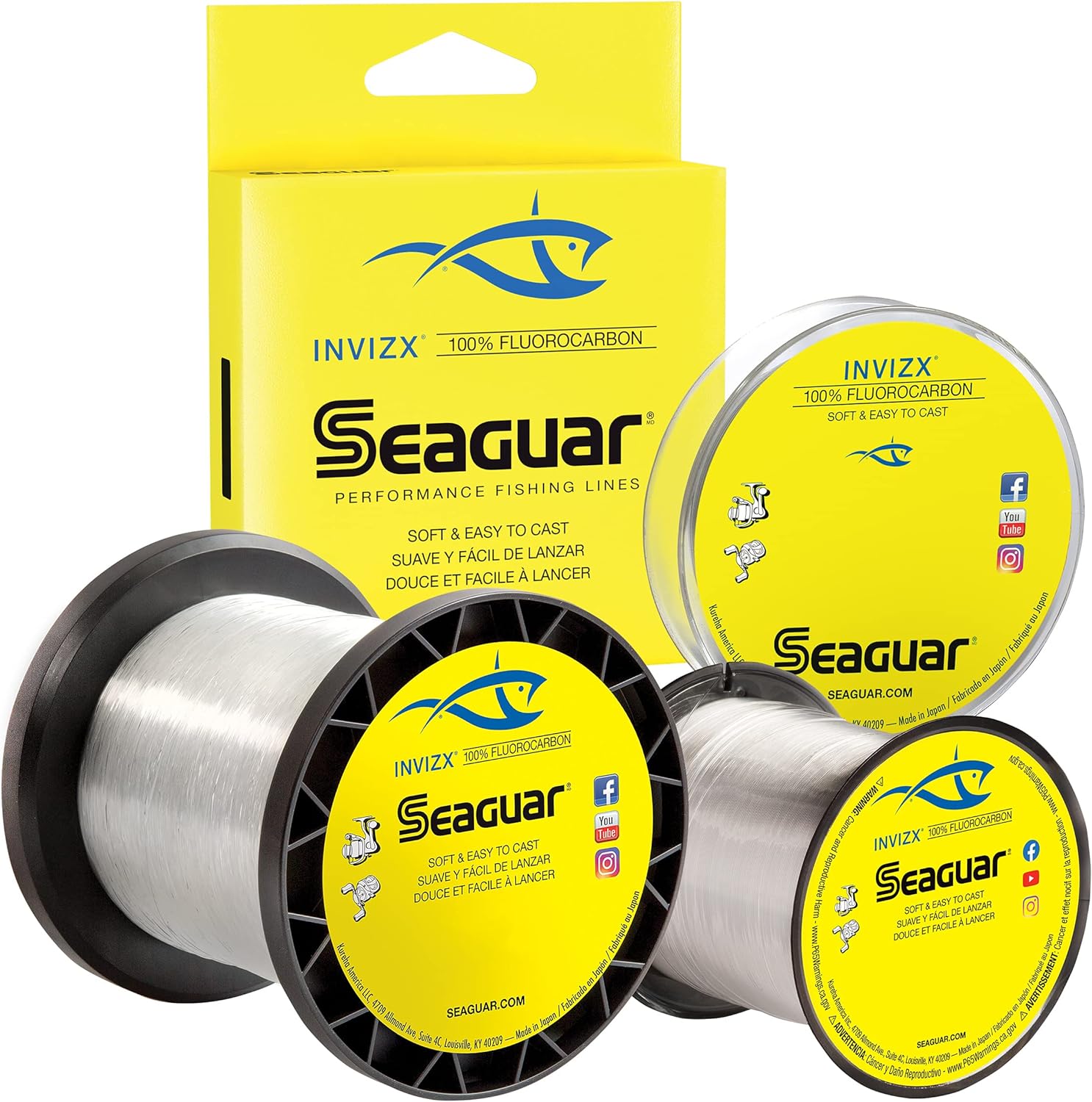 Seaguar InvizX Freshwater Fluorocarbon Fishing Line