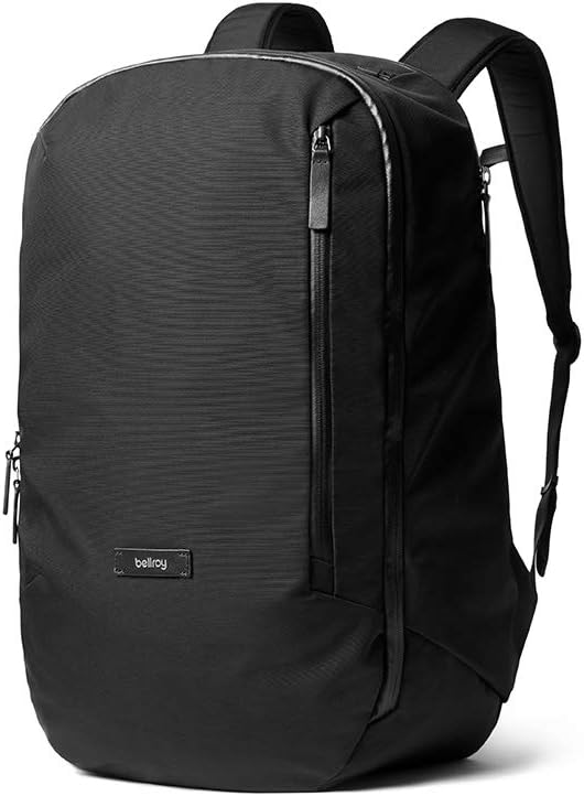 Bellroy Transit Backpack (Carry-on Travel Backpack, Generous 28 Liter Capacity, Water-resistant Woven Fabric, Quick Access 15 Laptop Compartment) - Black