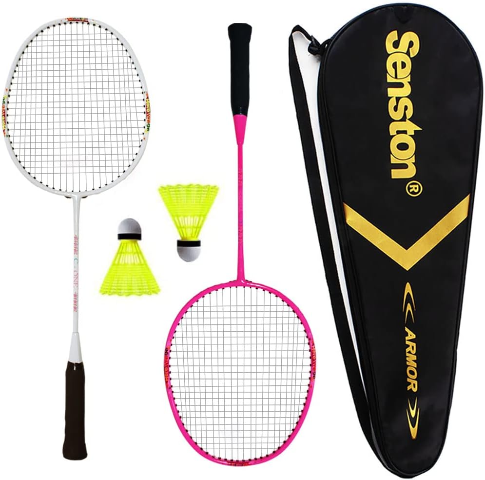 Senston Badminton Racket Set for Kids Children Badminton Racket Kit, Outdoor Racquet Sports Toys for Children Kids