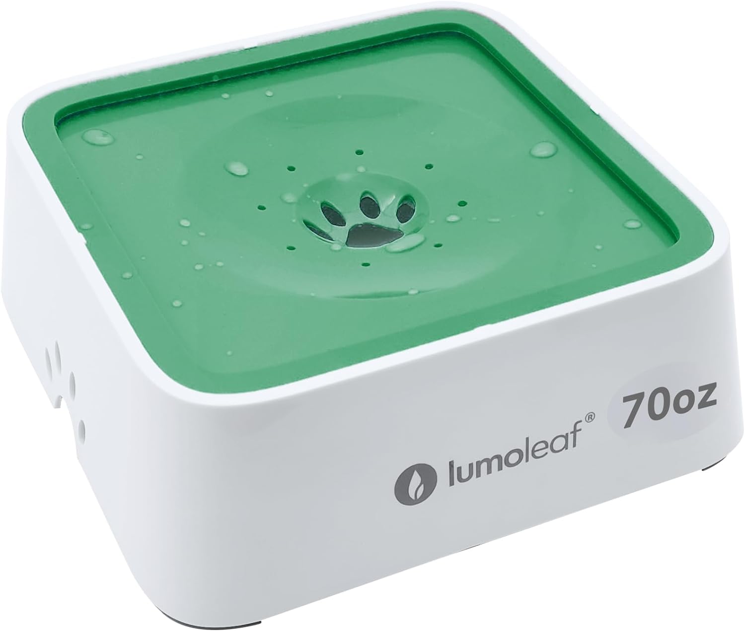 LumoLeaf 70oz Dog Water Bowl, No Spill Dog Water Bowl 2 Liter Large Capacity, Non-Slip Slow Water Feeder Dispenser with Replacement Filter, Vehicle Travel Water Bowl for Dogs, Cats and Pets.