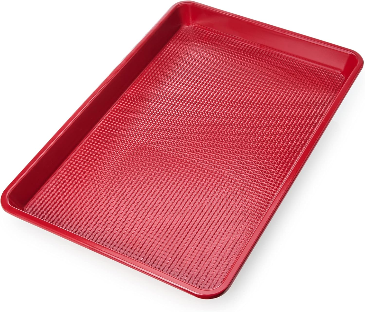 Ultra Cuisine Nonstick Jelly Sheet Pan for Baking - 10x15 inch Red Baking Pan - Easy Clean, Durable, Warp Resistant Cookie Sheet for Roasting & Cooking - Easy Release, Even Baking, Food Safe Coating