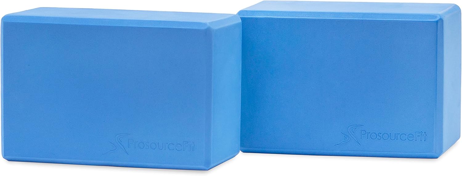 ProsourceFit Foam Yoga Blocks, High Density EVA Yoga Bricks 4x 6 x 9 (Set of 2)