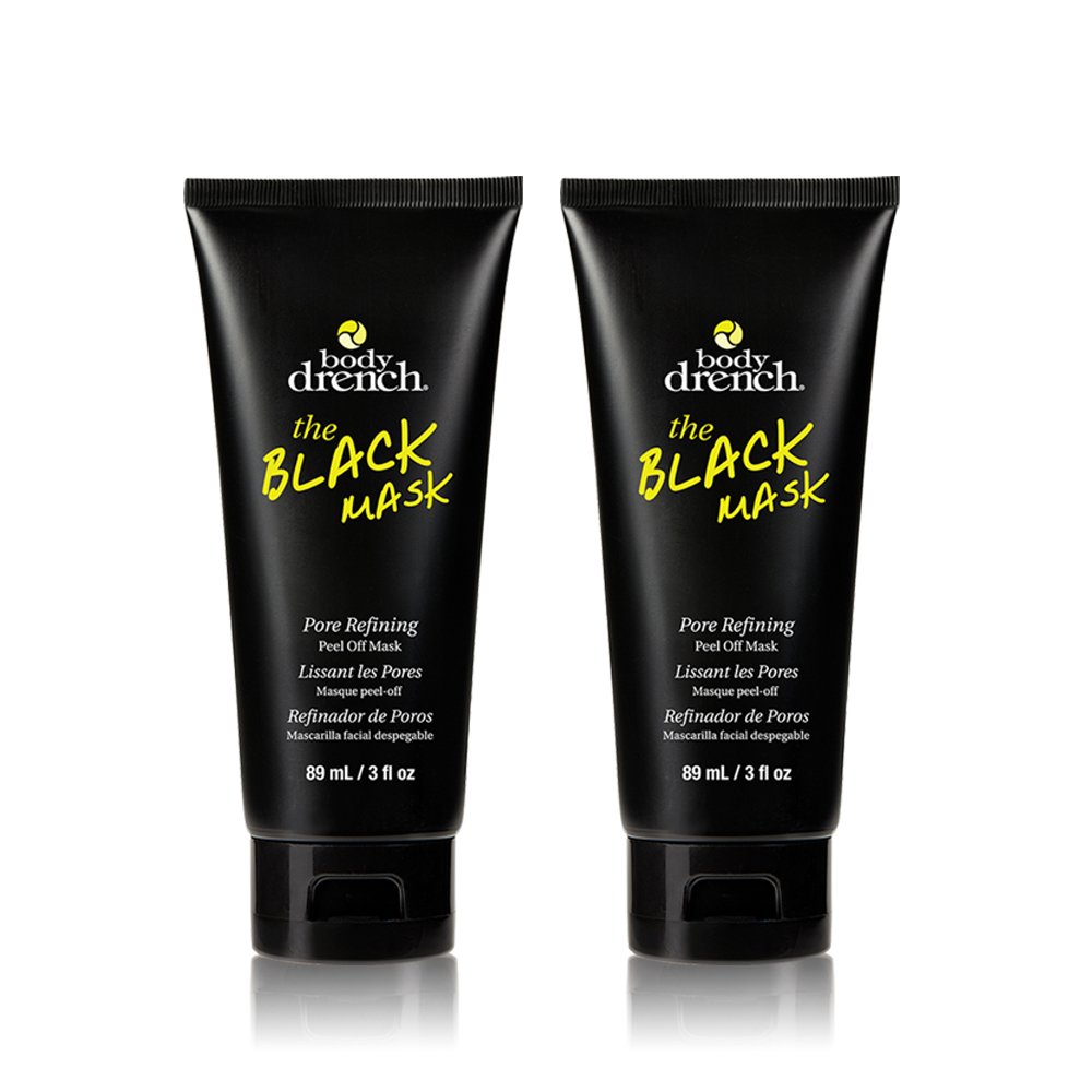 Body Drench The Black Mask, Pore Refining Peel Off Facial Mask, 2 pack