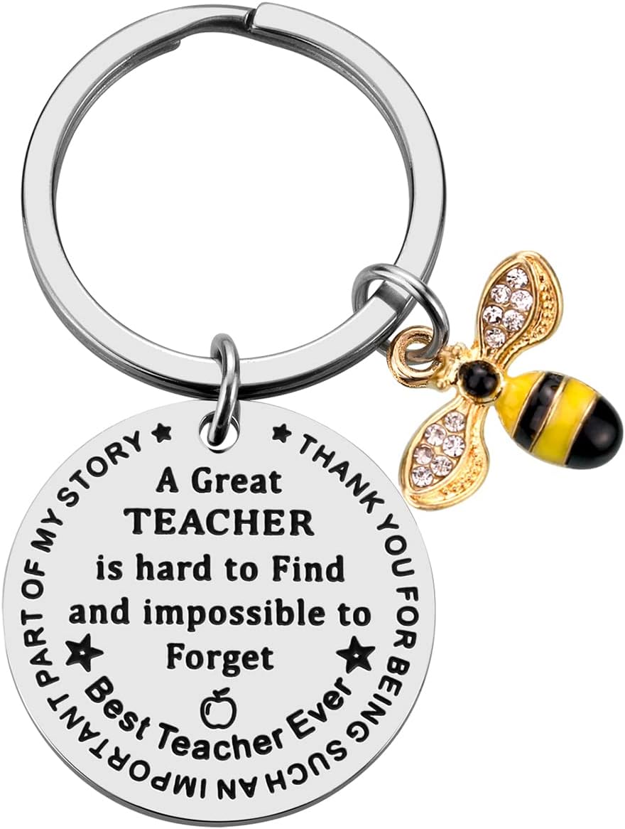 Teacher Gifts Keychain - Teacher Appreciation Gifts for Women Teacher Christmas Valentines Gifts