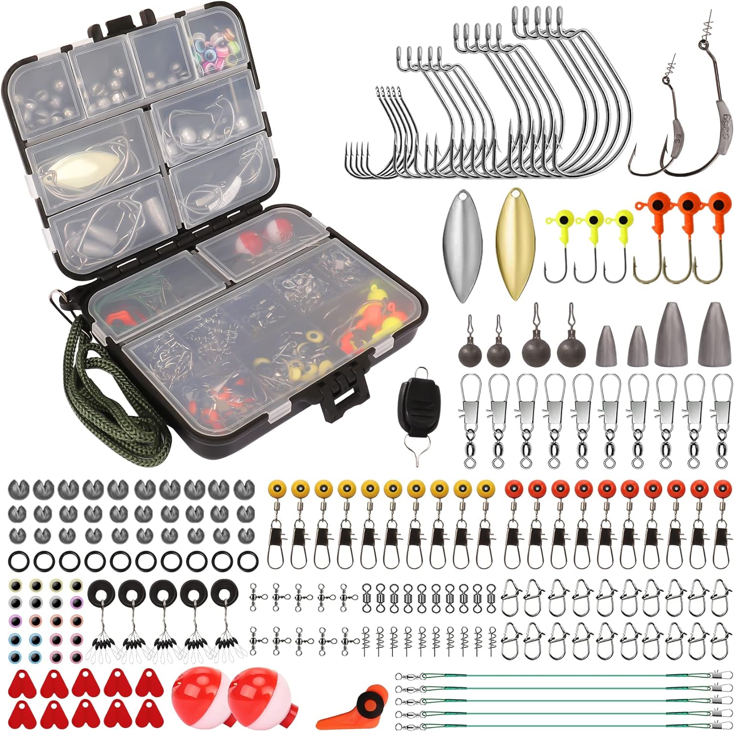 TRUSCEND Widely Used Fishing Bait Rigs Worth Ever Penny, Selected Fishing Lures & Tackle Kit for Starter Freshwater Fishing, Economic/Giftable/Premium Fishing Gear Set Available, Perfect Fishing Gifts