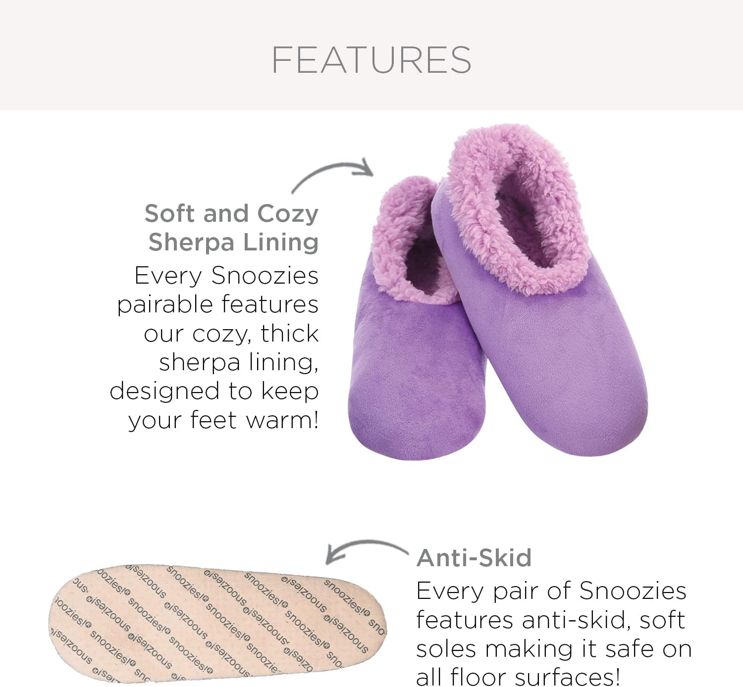 Snoozies Pairable Slipper Socks - Funny House Slippers for Women, Non-Slip Fuzzy Slipper Socks - Not A Morning Person