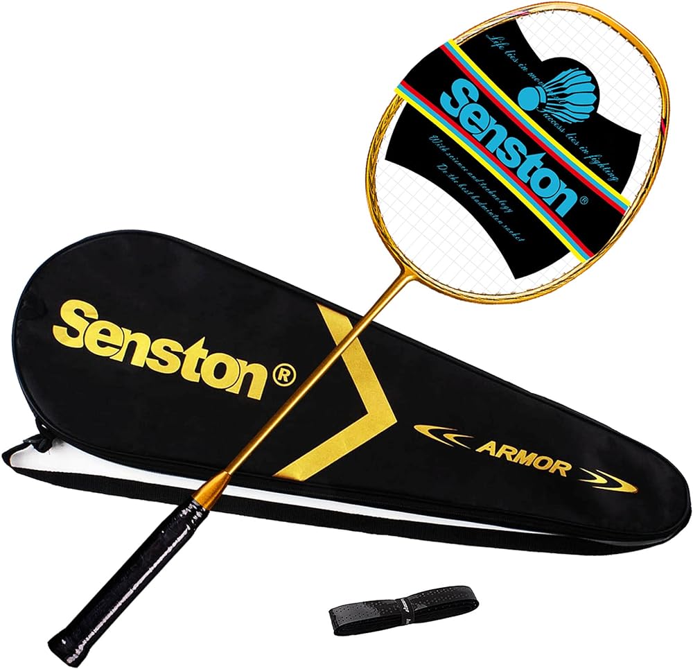 Senston N80 Badminton Racket Carbon Fiber Badminton Racquet, Single Professional Badminton Racket