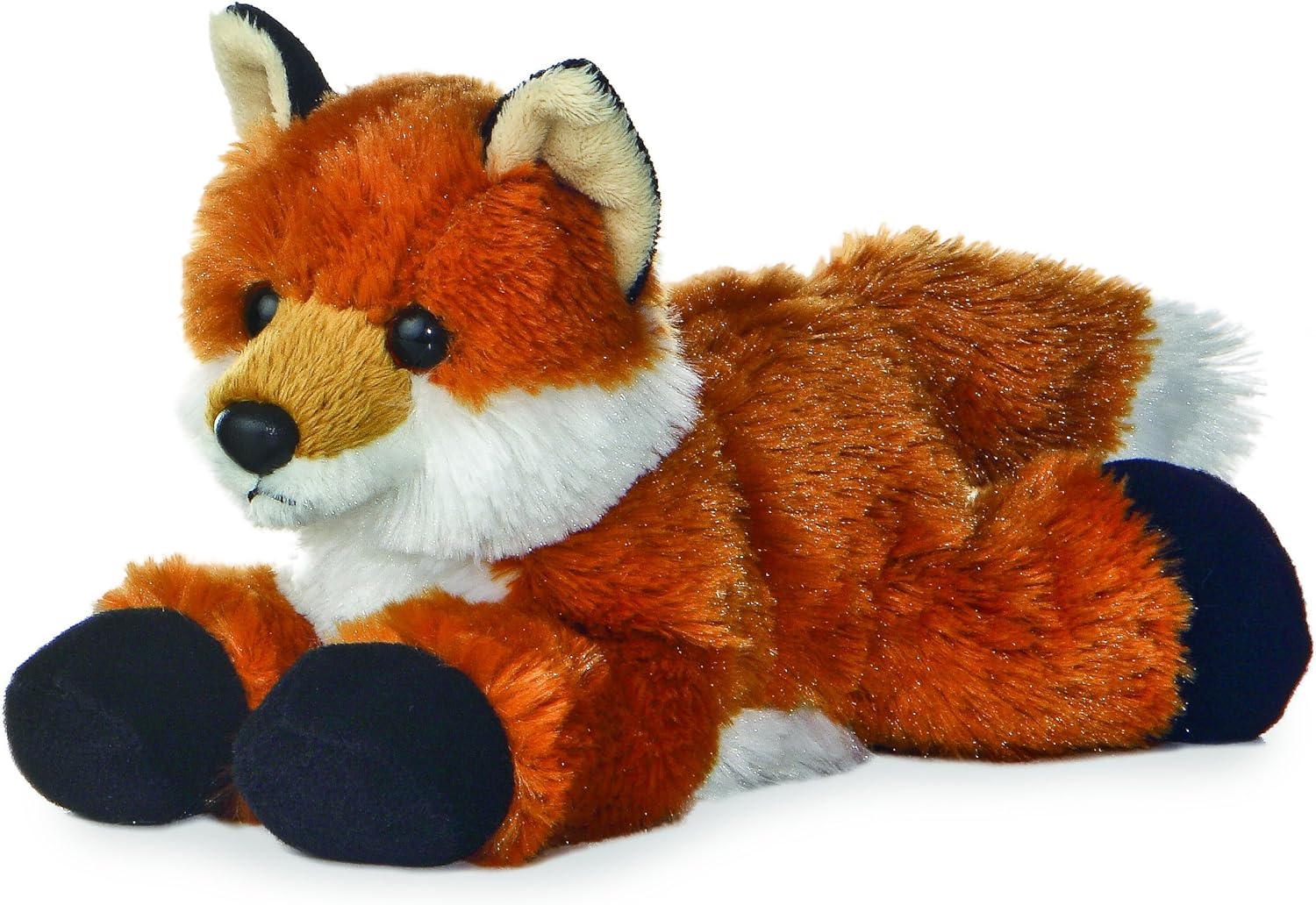 Aurora® Adorable Mini Flopsie Foxxie Stuffed Animal - Playful Ease - Timeless Companions - Orange 8 Inches