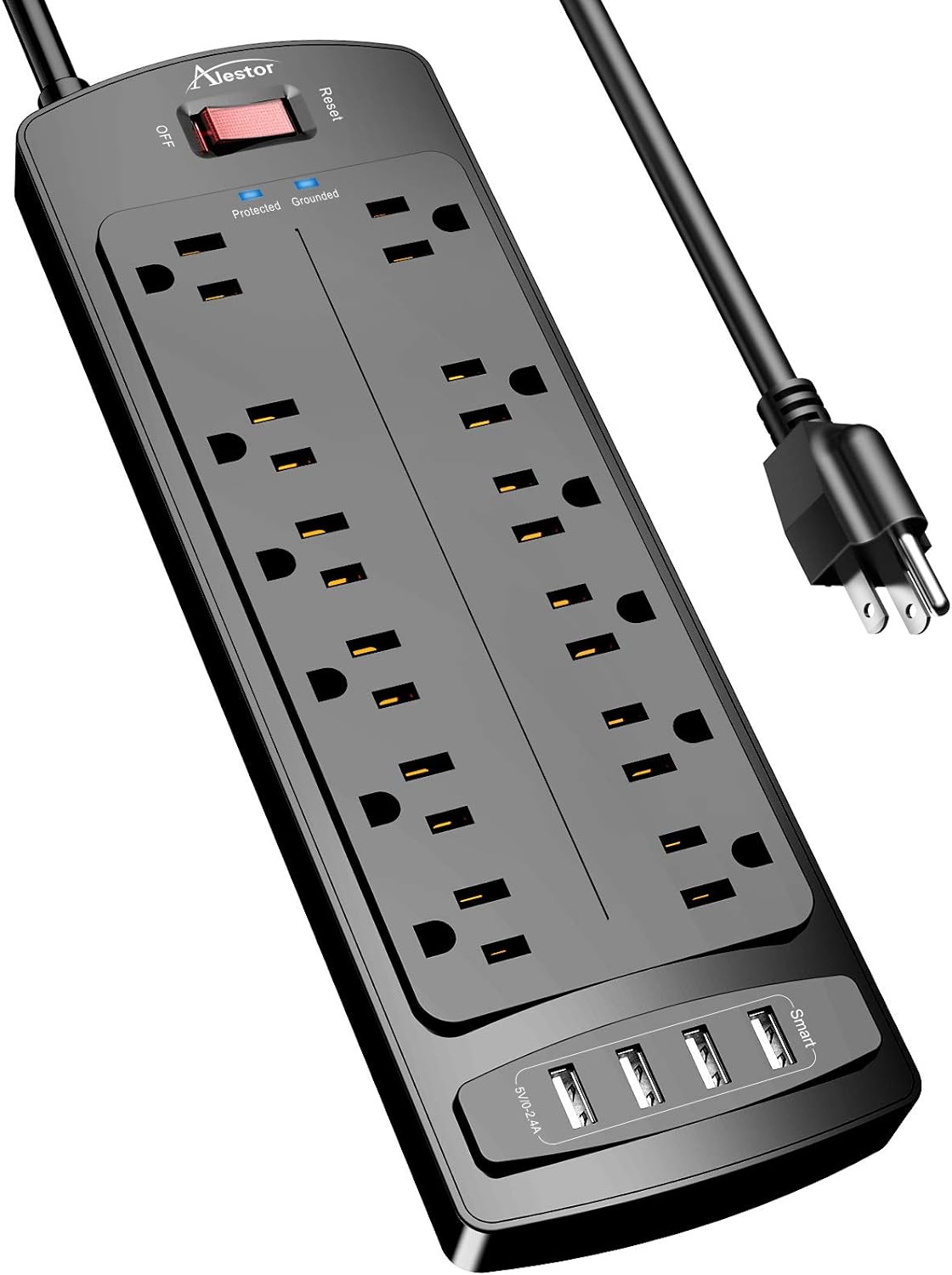 I have many of these power strips for my many computer work areas. Having a good regulated power supply is crucial to protect for your electronics long life! I live on Long Island where the lines are often hit by lightning, AND the power company is lax about line voltage regulation.Nice unit! This unit has a gas discharge tube [GDT] surge protector. [thats the best design]. The Powered usb outlets are great to power my usb bus hubs. Well built, plenty of outlets. A longer power cord would have
