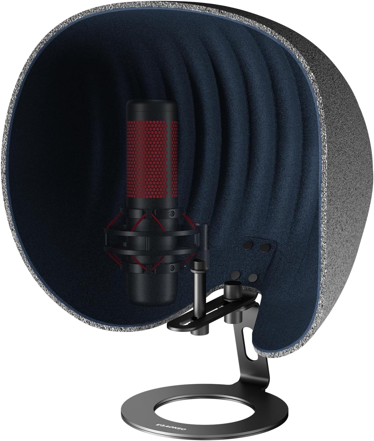 Microphone Isolation Shield,Aokeo 2024 Professional Recording Studio Equipment,360° Music Studio Mic Shield,Suitable for of Blue Yeti, Snowball iCE, HyperX QuadCast, SoloCast,Etc Recording Microphones