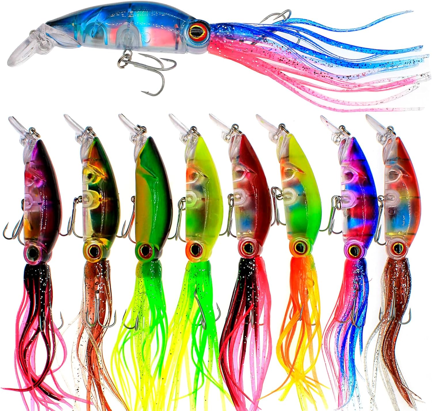 Fishing Lures Fishing Bait Set Fishing Topwater Lures Simulation Fishing Lures with Hooks for Outdoor Fishing Tools