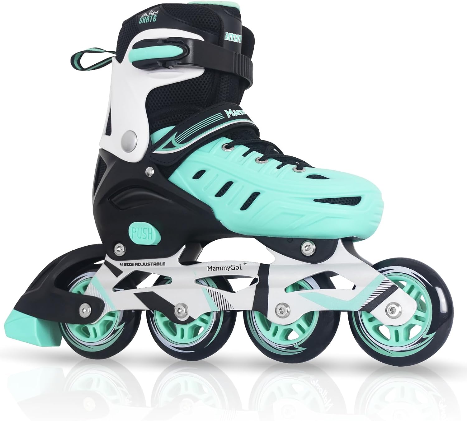 MammyGol Adjustable Inline Skates for Adults,Safe and Durable Blades Roller Skates with Giant Wheels, High Performance Professional Skates for Men Women