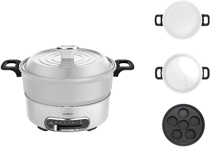 Joydeem 2 in 1 Electric Hot Pot JD-HG3706W & Optional Six-roundel Pan