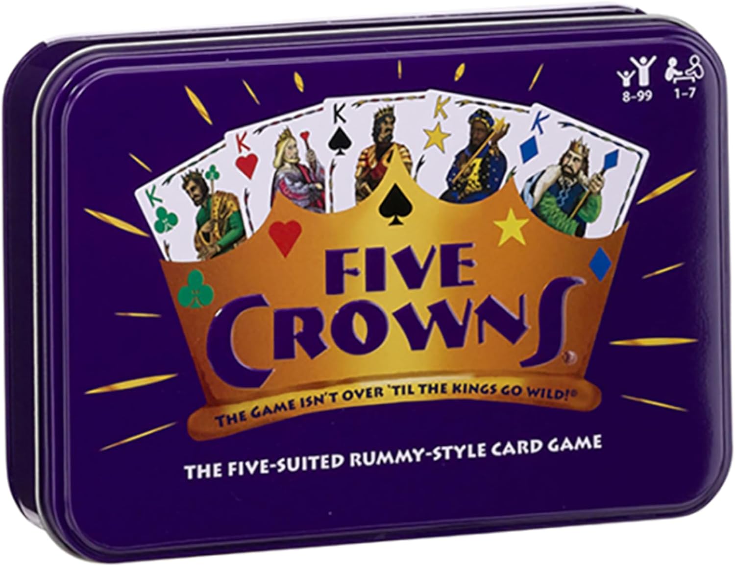 Five Crowns Collectible Tin  Rummy-style Card Games  Game Night Favorite For Adults, Families, and Kids  For Ages 8 and Up