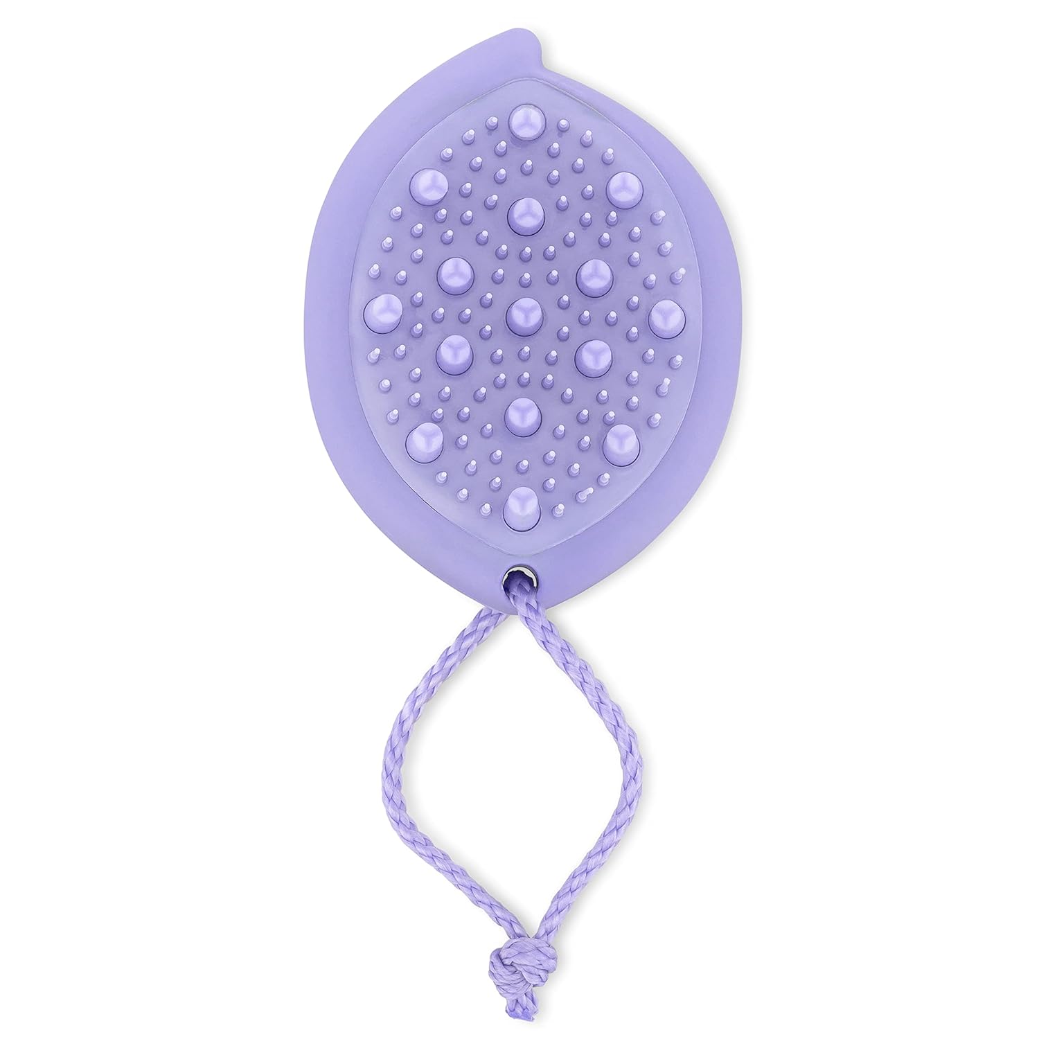 Wet Brush Go Green Scalp First Exfoliator, Lavender Oil - Rope Hook To Hang In Shower - Spa-like Experience At Home - Exfoliate and Massage Scalp - Works On All Hair Types