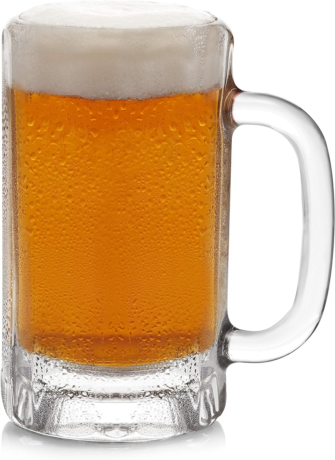 Libbey Heidelberg Glass Beer Mugs, 16-ounce, Set of 4