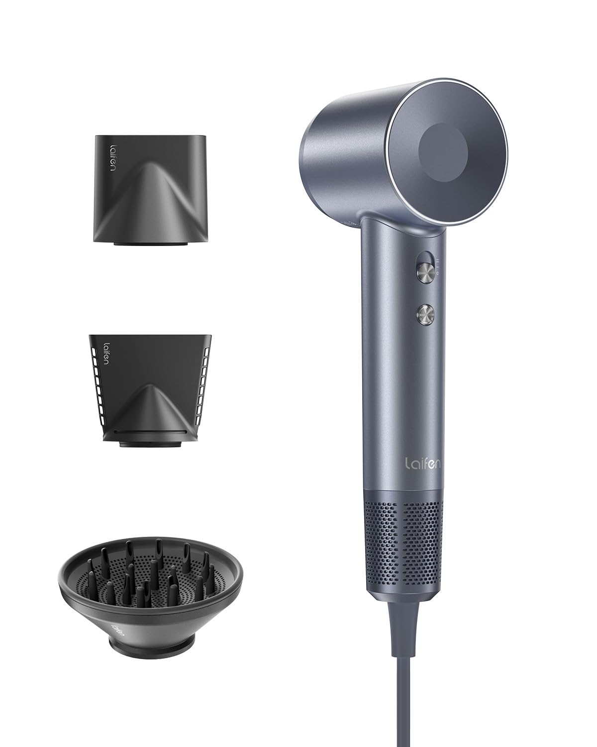 Laifen Hair Dryer, High Speed 200M Ionic Blow Dryer with 110, 000 RPM Brushless Motor for Fast Drying, Low Noise, Hairdryer with Magnetic Nozzle 2024 upgraded