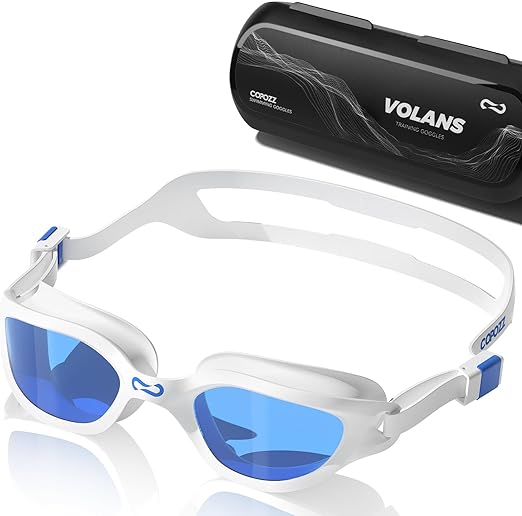 COPOZZ Women' Swim Goggles, Swimming Goggles Anti-fog No Leaking UV Protection for Adult Women
