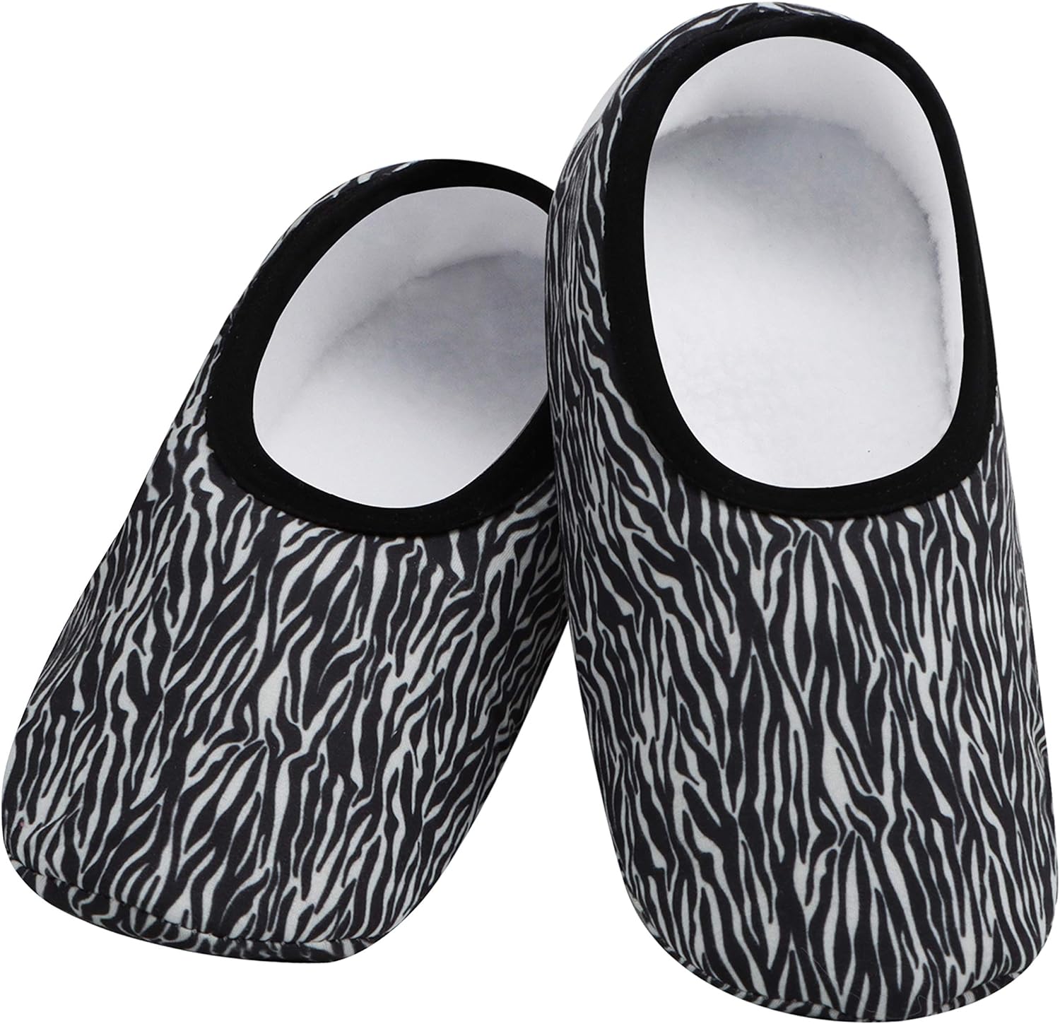 Snoozies Skinnies Slipper Socks  Cozy, Foldable Slippers for Women, Non Slip Socks for Travel & Indoors - Bright Daisy