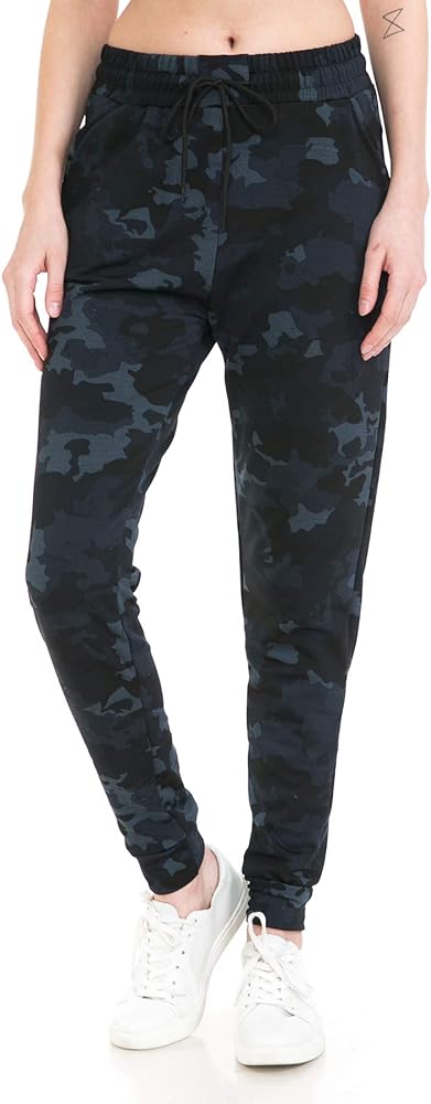 Leggings Depot Women's Popular Print High Waist Premium Jogger Track Pants(S-3X) BAT1