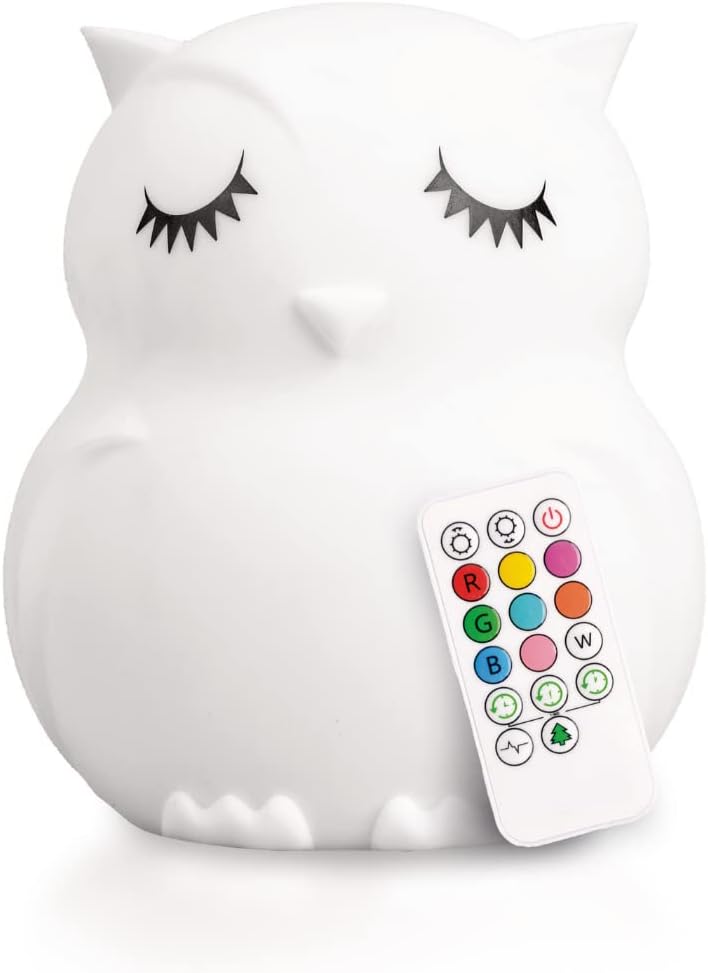 Lumipets, Night Light Kids, Kids Lamp, Kids Night Light, Baby Night Light, Toddler Night Light, Cute Night Light, Owl Night Light for Girls, Nightlight for Kids Room, Rechargeable Battery