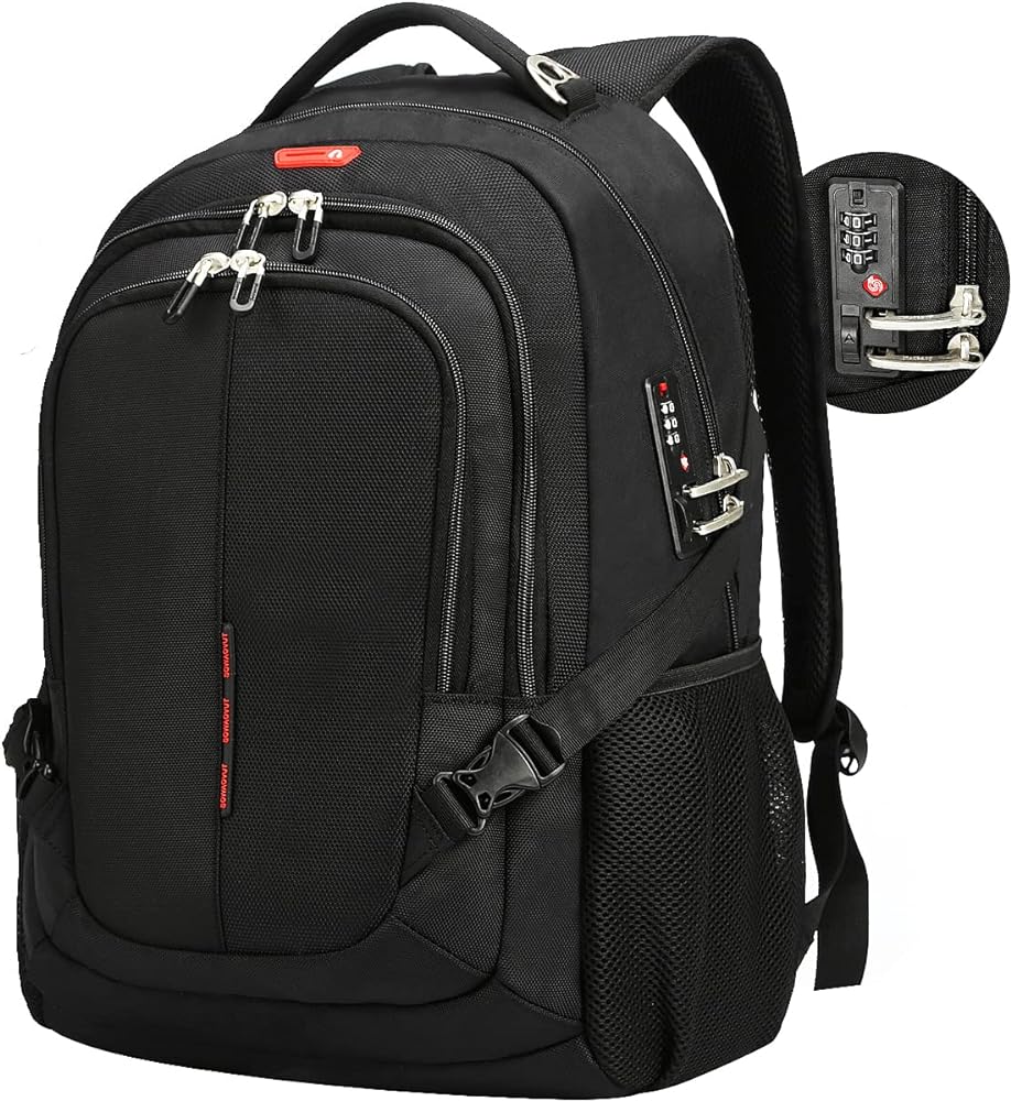 This backpack is perfect for travel! It has so many pockets, and carries a lot. The quality is outstanding! It also fits under the seat on airlines, and is anti theft.Just buy it!!!