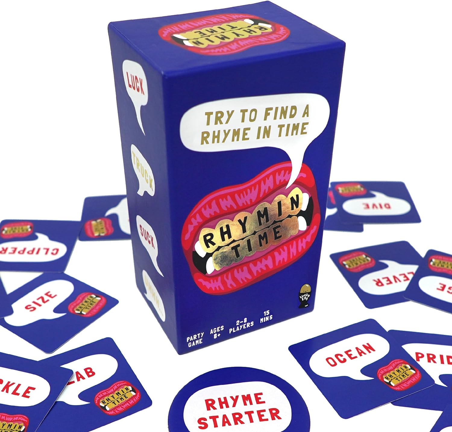 Exciting Rhymin Time Party Game - Fun Family Games for 8  Year Olds, 2-8 Players - Card Games for Adults & Kids - Perfect for Indoor & Outdoor Games Nights, Games Kids, Funny Games