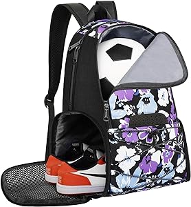 My daughter & I love this bag. Shoes on the bottom & ball on top is the way to go.  Love the little cooler compartment! A friend bought a bag with the ball on bottom & shoes on top & it just collapses.  This is a Great bag !!